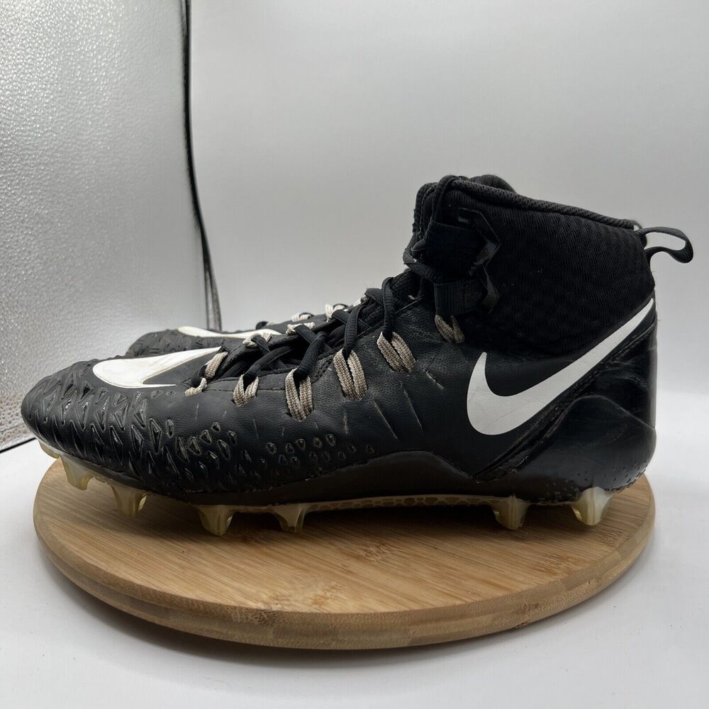 Nike Force Savage Pro TD Black White Men's Size 13 W Football Cleats 902678-010